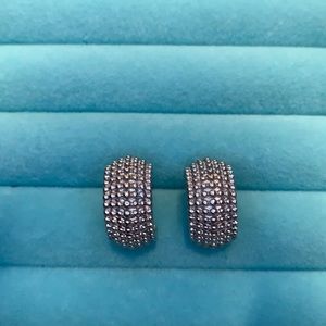 Silver hoop earrings